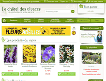 Tablet Screenshot of le-chatel-des-vivaces.com